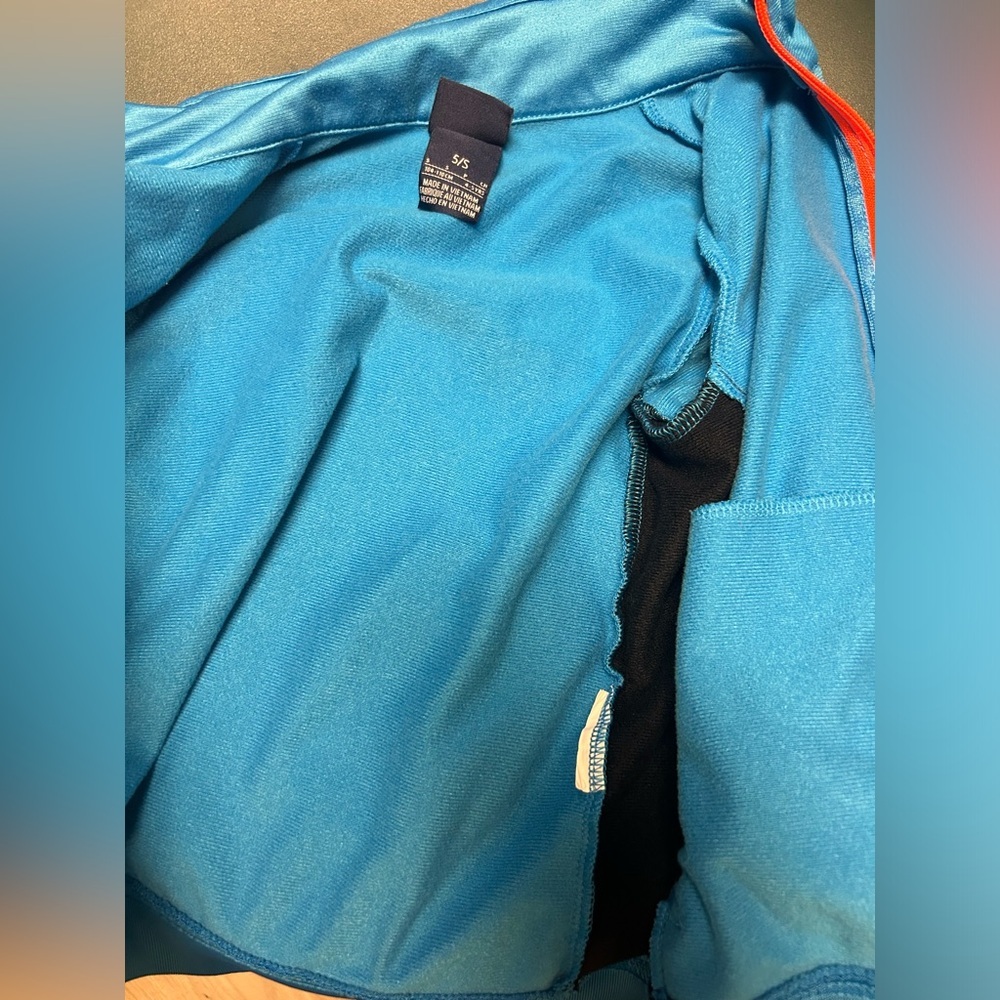 Nike windbreaker track jacket 5 small boys blue full zip collared activewear - Picture 9 of 10